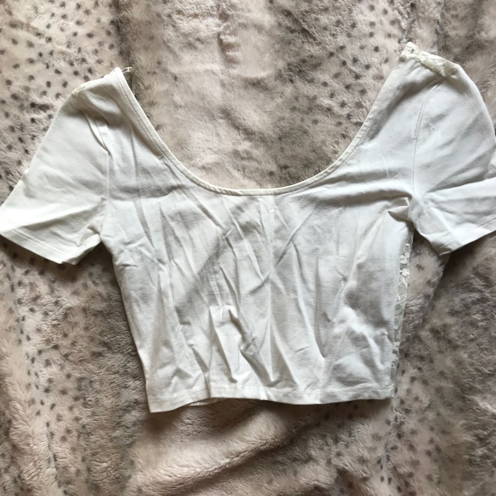 White forever 21 crop top